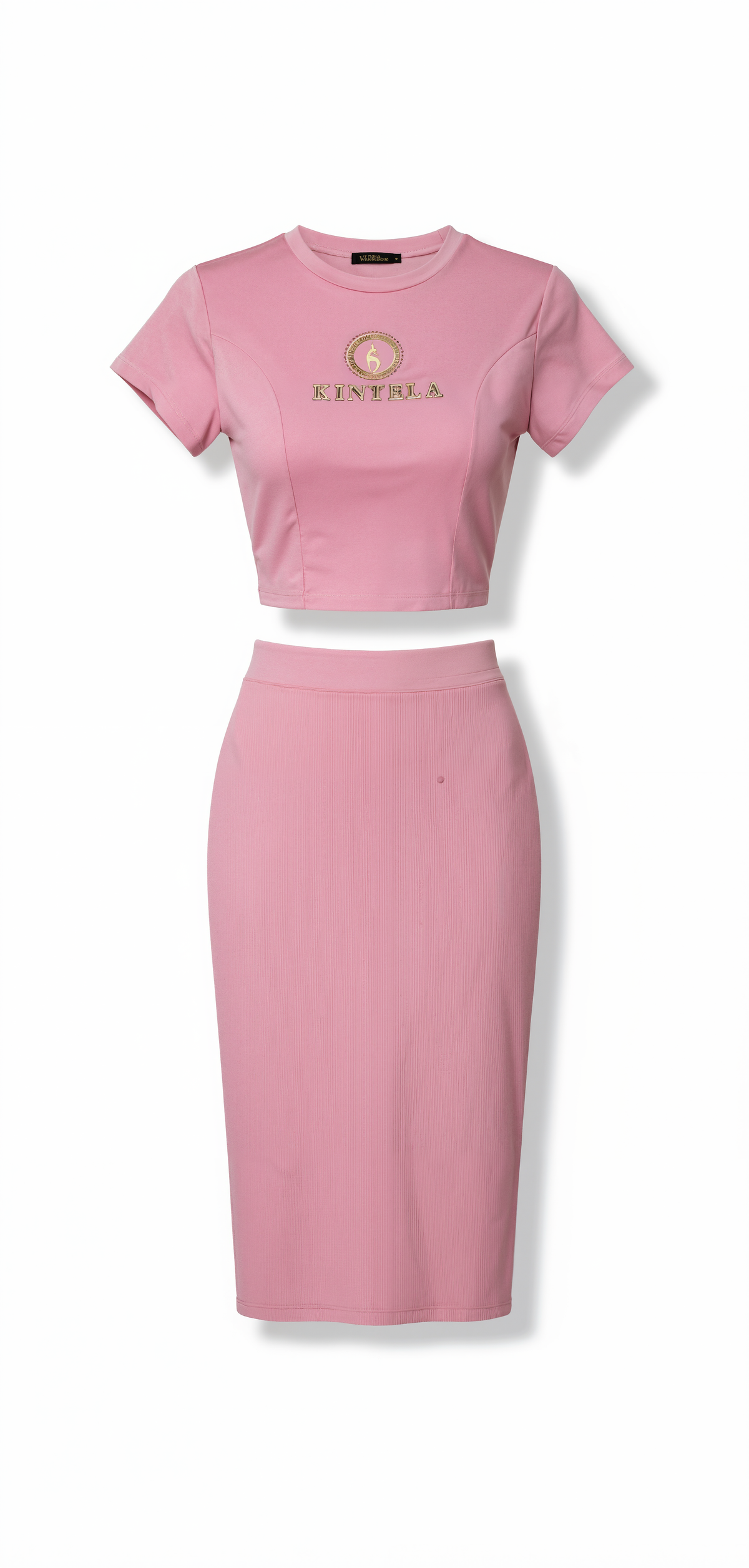 Kintela Blush - Crop Top & Mini-Skirt